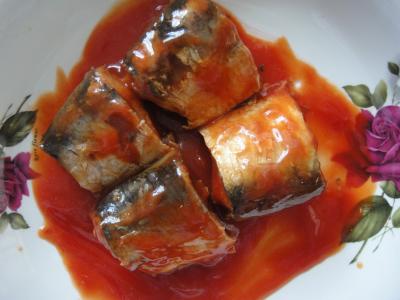China Pure Mackerel Canned Fish In Tomato Sauce / Brine / Oil Excellent Fine Taste for sale