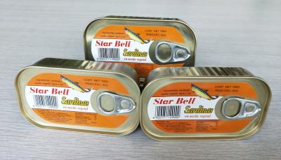 Chine Le poids léger a mis en boîte le maquereau de poissons, poisson en boîte de sardine en huile végétale à vendre