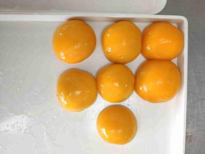China Peeled Canned Yellow Peach Halves In Light Syrup for sale