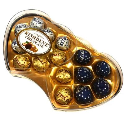 China Caixa de presente 16pcs dado forma coração do chocolate do coração do dobro T16 à venda