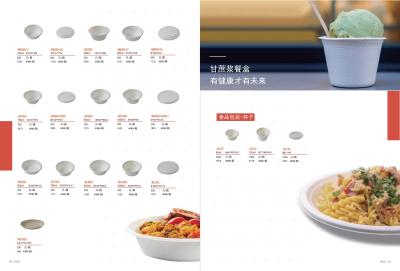 China Caixa Degradable descartável do empacotamento de alimento dos utensílios de mesa da polpa da cana-de-açúcar à venda