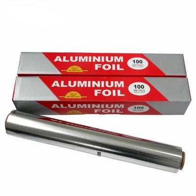 China Papel de aluminio del acondicionamiento de los alimentos del rollo del papel de aluminio del hogar de la categoría alimenticia en venta