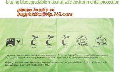 China Compostable Cornstarch Biodegradable Recycling Bags 100% Environment Friendly for sale