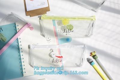 China Supplier stationary silicone pen pouch/silicone rubber pen pencil bag, Customized Logo Rubber Zip Lock PVC Pencil Bag for sale