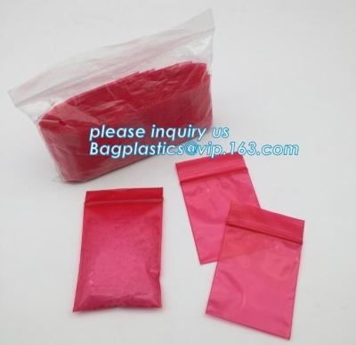 Chine mini sacs colorés de serrure de fermeture éclair imprimés par pe, mini sac zip-lock coloré, sac zip-lock fait sur commande de sac de SERRURE de FERMETURE ÉCLAIR de LDPE mini avec des RP de logo à vendre