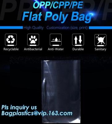 China clear opp/cpp three side seal bag for beans,biscuits,cookies,pp cpp self-adhesive poly bag with glue tape,CPP BOPP plast for sale