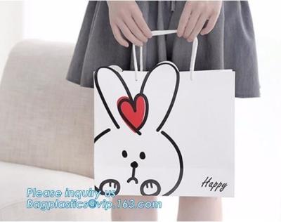 China Compra gravada do presente do logotipo do saco de papel do rosa da embalagem de Eco ouro amigável à venda
