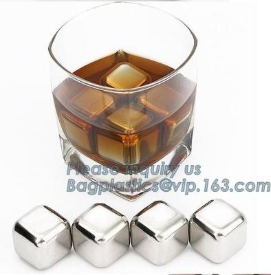 Chine Le refroidisseur de boissons de pierres de glace de whiskey cube le logo de laser le meilleur marché de glaçons à vendre