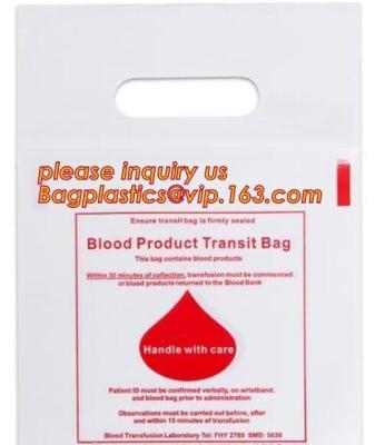 China BLOOD BAGS, BLOOD GIP BAGS, BLOOD HANDLE ZIP BAGS, Medical Biohazard Waste Plastic Bag, BAGPLASTICS, BAGEASE, PAC, PAK for sale