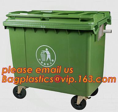 China 45L recycle trash bin recycle garbage bin/hospital trash cans, Mobile heavy duty hdpe outdoor garbage trash bin 120 lite for sale