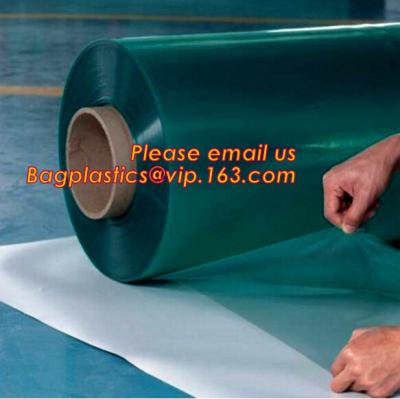 China Rigid PET Film coated with PE protective film, white color protective film for car, clear carpet protective film in roll for sale