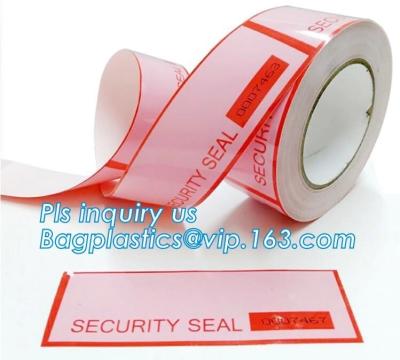 China Anti Theft Label Tape Label Security Void Tamper Evident Box Seal Tamper for sale