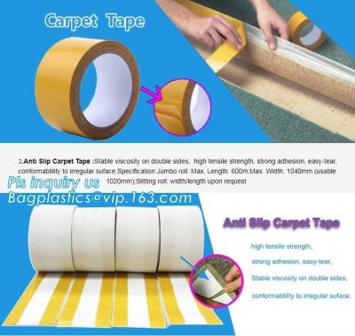 中国 容易に取除かれたアクリルの二重味方された布のカーペット テープは、最も強い二重味方されたカーペット テープ頑丈な敷物のグリッパーfoを録音します 販売のため
