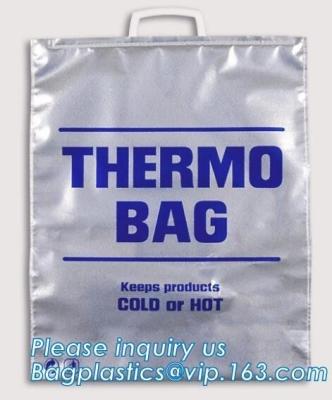 Китай устранимой изолированная алюминиевой фольгой термальная сумка охладителя, прокатанная сумка охладителя алюминиевой фольги устранимой изоляции термальная продается