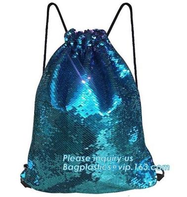 Китай Наградной рюкзак строки сети сумки пляжа Дравстринг сумки пляжа сетки, рюкзак школы блеска волшебный для багпластикс девочка-подростка продается
