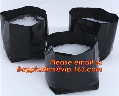 China polyethylene black grow bags plastic plant pot seeding nursery bags,Effective UV Stabilized Black White Plastic Growing for sale