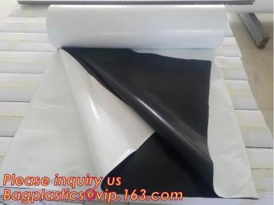 China 0.1mm 0.12mm 0.15mm 0.18mm 0.2mm 0.25mm hydroponic agriculture white/black panda opaque polyethylene PE film bagplastics for sale