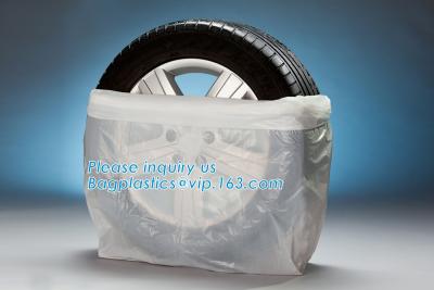 中国 頑丈な車輪のMaskerのタイヤ貯蔵袋、ロール タイヤ貯蔵の使い捨て可能なタイヤ袋 販売のため