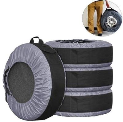 China Cubiertas de asiento de carro plásticas del neumático, poliéster protector de la tela de la cubierta disponible del neumático en venta