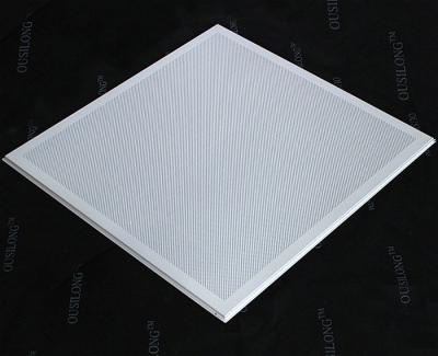 China Open Frame Lay In Ceiling Tiles, Micro Perforated T Bar Suspended False Ceiling Panel 595x595mm for sale