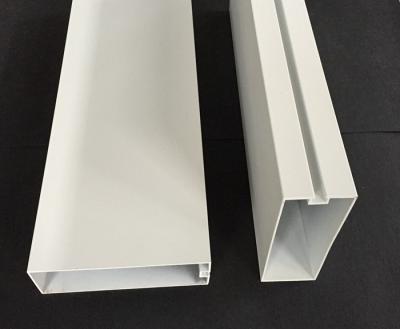 China Moisture Proof Commercial Ceiling Tiles , White Aluminum Profile Sound Baffles Ceiling for sale
