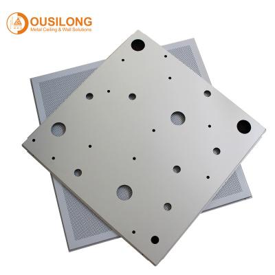 Chine Configuration ouverte suspendue en aluminium/en aluminium décorative de réseau de plafond faux en métal dans des tuiles de plafond de barre de T à vendre