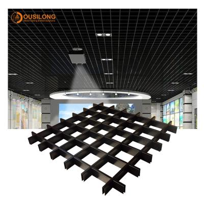 China Suspension Open Cell Aluminium Metal False Tee Grid Ceiling for Building Interior Wall Ceiling Decoration for sale