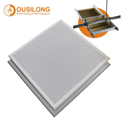 China Decorative Multi Layer Curved White Wall Ceiling Panels Commercial Building Perforated Lay In / On Ceiling for sale