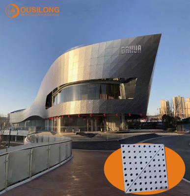 China Perforierte fallengelassene Wand-Decke deckt für die Umhüllung/eleganten Aluminium-CNC mit Ziegeln, die Außen-PVDF-Metallwände schnitzen zu verkaufen