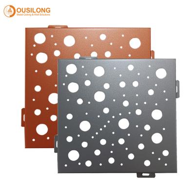 China Los paneles de aluminio de la pared techo/de aluminio perforados decorativos constructivos acústicos con la talla del CNC en venta