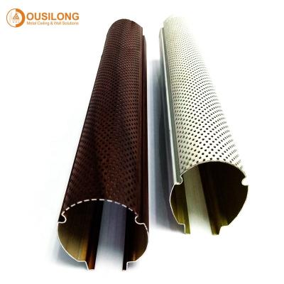 China Decorative Suspending Linear Metal Ceiling In Building Aluminum Round Tube for sale