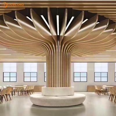 China Polyester Powder Coating Linear Metal Ceiling Tiles Fire Retardant Ceiling Decorative for sale