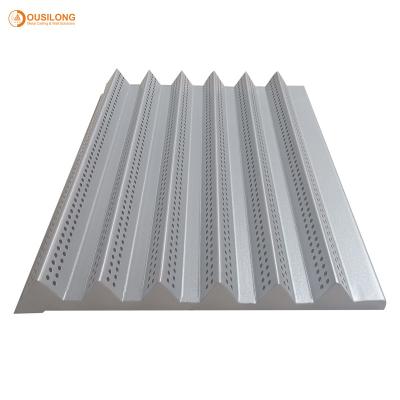 China Durable Washable Aluminum Wall Panels , Perforated Corrugated Metal Ceiling Panels for sale