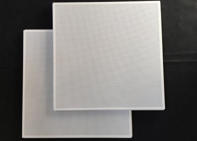 China Aluminum Perforated Ф1.8 Suspended Lay In Ceiling Tiles White 600 x 600mm for sale