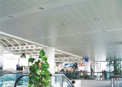 China Open interior suspended Aluminium Strip Ceiling B - shaped , Plank Linear Metal Ceiling for sale