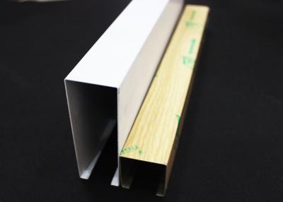 China commercial U - aluminum Profile Screen Ceiling / Ceiling Ties Drop Ceiling for Station for sale