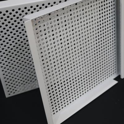 China Fireproof Lay In Ceiling Tiles E Shape Hook On 3003 Perforated Aluminum Alloy for sale