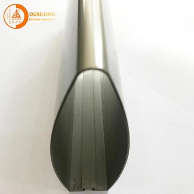 China Commercial Aluminium Baffle Ceiling 1.2mm Thickness PVDF Spray Bullet Shape for sale