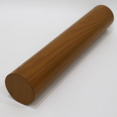China Wood Grain Aluminum Baffle Round Pipe Ceiling 0.7-1.0mm Thickness for sale