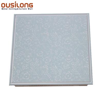 China House Materials Artistic 300X300 Aluminum Clip In Ceiling Tile for sale