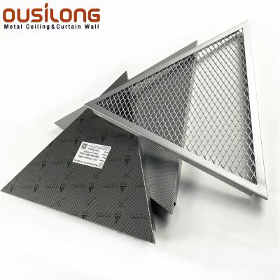 China Expose Metal Mesh Aluminum Open Cell Clip In Ceiling for sale