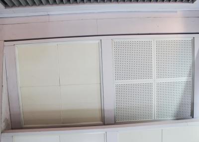 China Painted and Reflective Finishes Clip In Ceiling Tiles with Sound Absorbing Inlays for sale