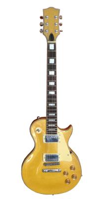 China Yellow 39 Inch Maple wood Electric Guitar Les Paul Style With Pearl Painting Body AG39-LP3 for sale