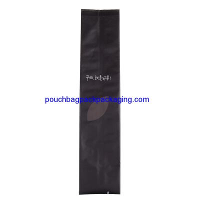 China Black side gusset pouch, aluminium side gusseted bag for packaging tea for sale