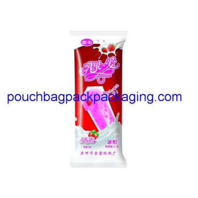 China Ice bag pack with printing, ice cream pouch pack plastic BPA free for sale