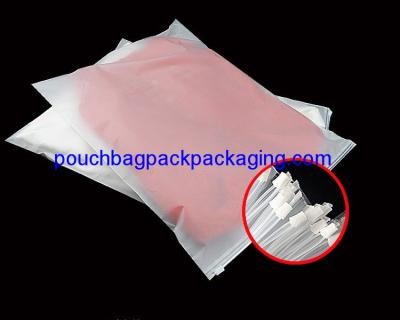 China Matte slide zip garment bag, printed slide zipper clothes pouch for sale