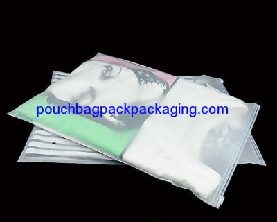 China Slide zipper reusable CPE / PPE bag for wet bikini / underwear for sale