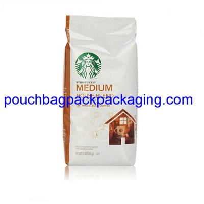 China Back seal foil coffee pack bag, aluminium coffee bag, high barrier for sale