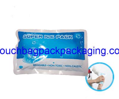 China Plastic ice pack bag, poly ice pack bag, matte printing, food grade for sale