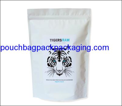China White printing stand up pouch, doypack with zip lock, stand up mylar bag for packaging for sale